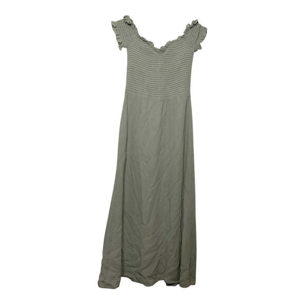 Women’s NWOT Reformation Smocked Bodice Murphy Midi Dress in Sage, size 2